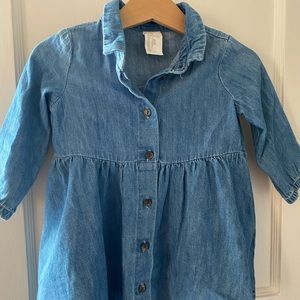 H&M Denim Baby Girl Dress 6-9 months